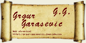 Grgur Garašević vizit kartica